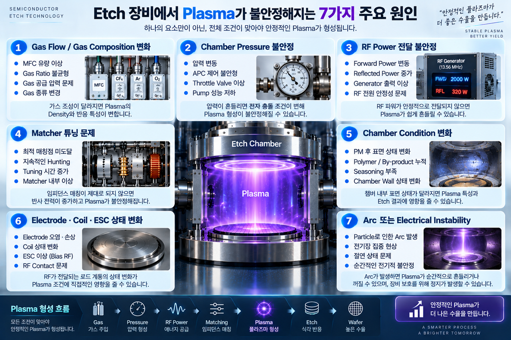 Etch Plasma 불안정 원인 7가지